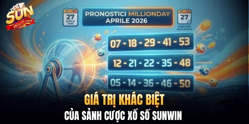 Giá trị khác biệt của sảnh cược xổ số SUNWIN 