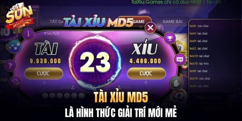 Tài xỉu MD5 là hình thức giải trí mới mẻ